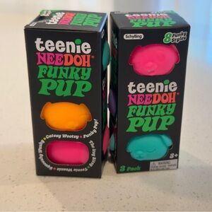 VIRAL Teenie NeeDoh Funky Pup Squishy Sensory Toy NIB Schylling Collectible NWT